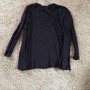Black Loose Knit Cardigan